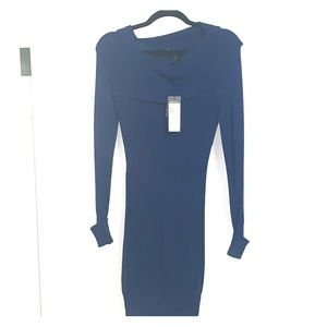 Navy blue THIN sweater dress